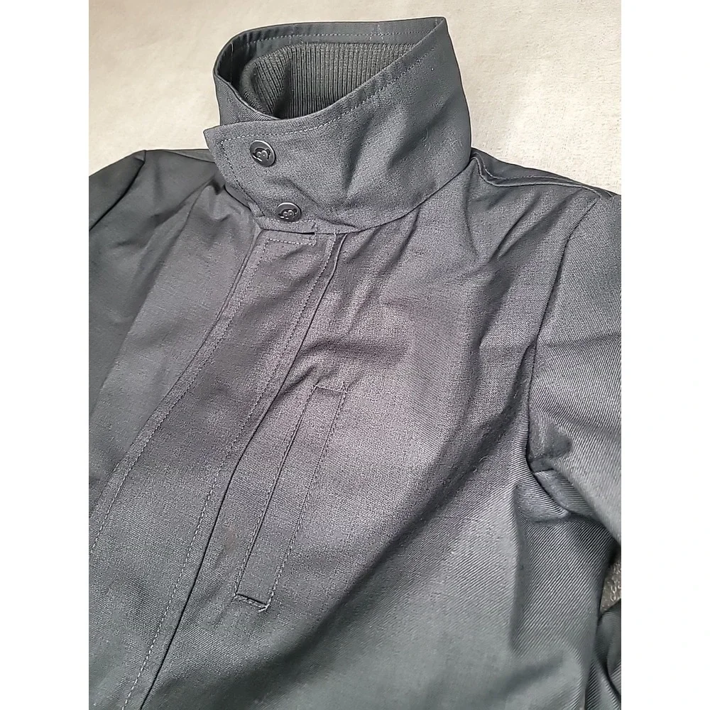 Appaman Tailoring Winter Coat Boys Size 8 Dark Gray‎ Lined Zipper Snap Jacket